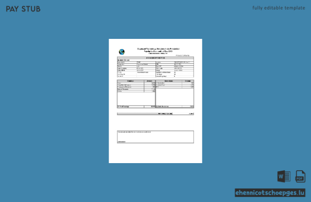 Gehaltsabrechnungsbeispiel von Cognizant Technology Solutions India Private Ltd.